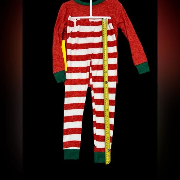 NWT Pj Essentials Kids Boys Girls Christmas Pajamas Soft 5 5T 2 Piece Set Santa - Picture 3 of 5